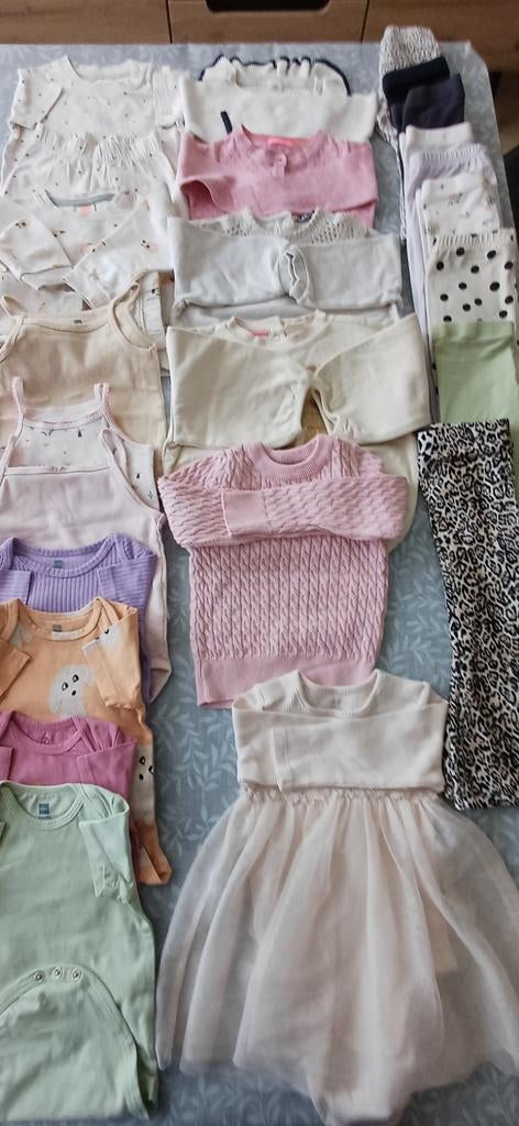 Babykleding pakket meisje maat 74-80 zie beschrijving, Kinderen en Baby's, Ophalen of Verzenden