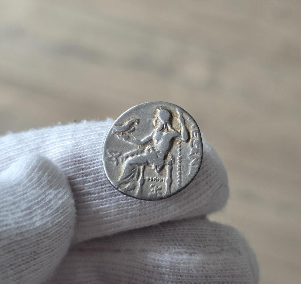 Zilveren drachme Alexander de grote, Ophalen of Verzenden, Overige landen, Losse munt, Zilver