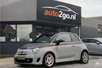 Fiat 500C 1.4-16V ABARTH CABRIO TWO-TONE VOL-LEDER NAVI AIRC, Auto's, Voorwielaandrijving, Euro 5, 4 cilinders, Cabriolet