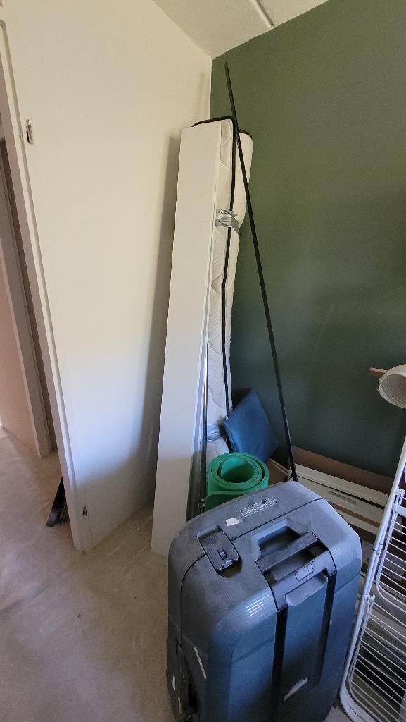 Bed 140, Huis en Inrichting, Ophalen, Gebruikt, Wit, Tweepersoons