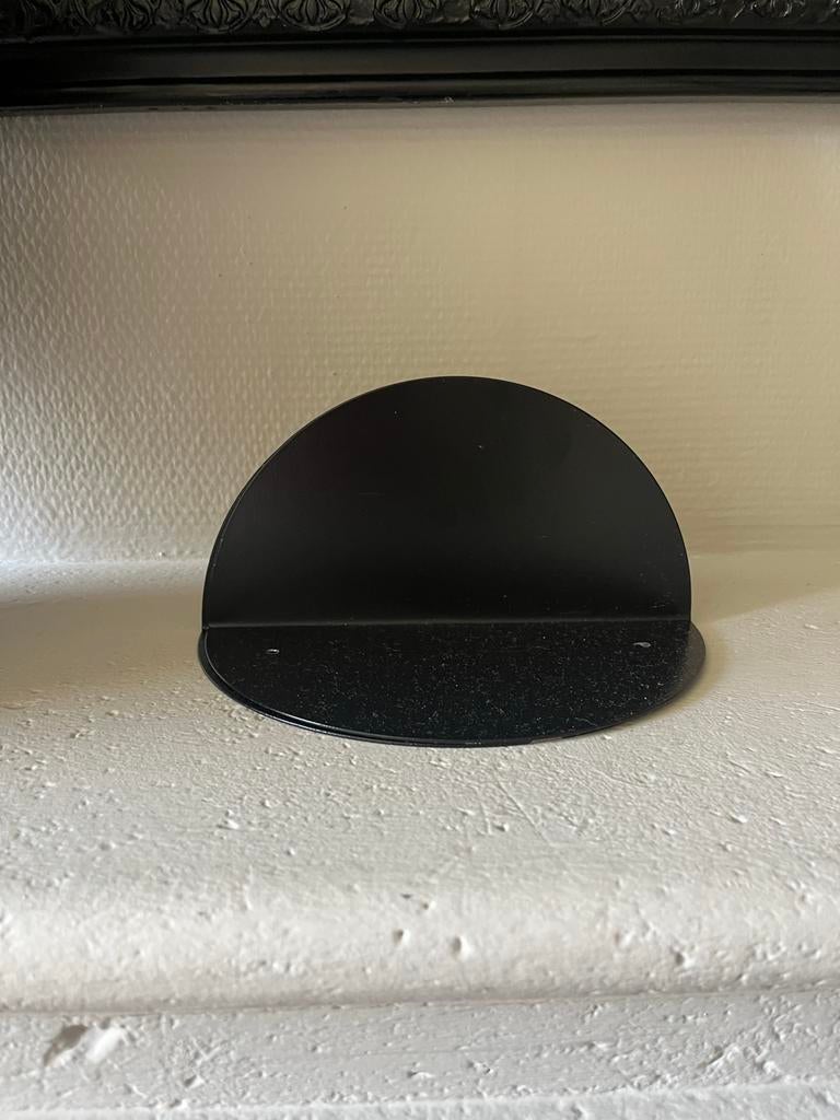 Zwarte Halfronde Metalen Wandplankjes - Stoer & Strak, Ophalen of Verzenden, Zo goed als nieuw