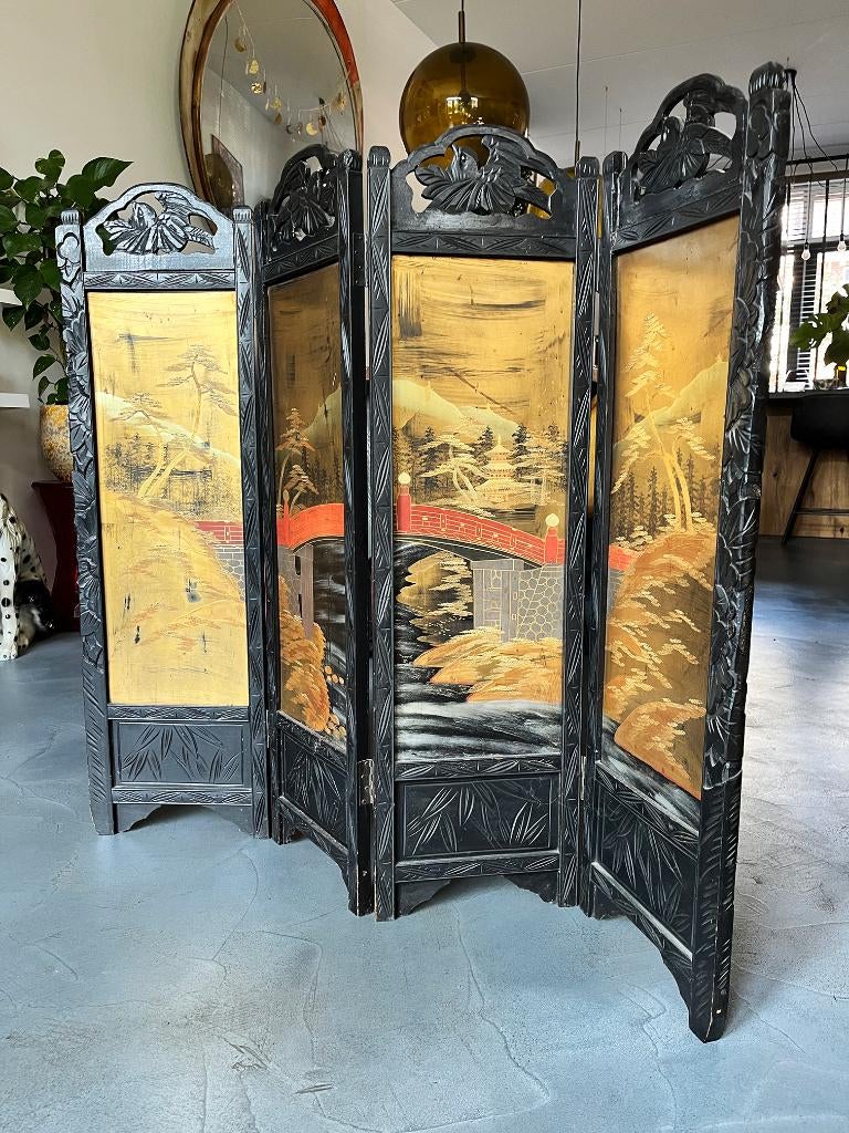 Oud Japans kamerscherm, Ophalen, Gebruikt