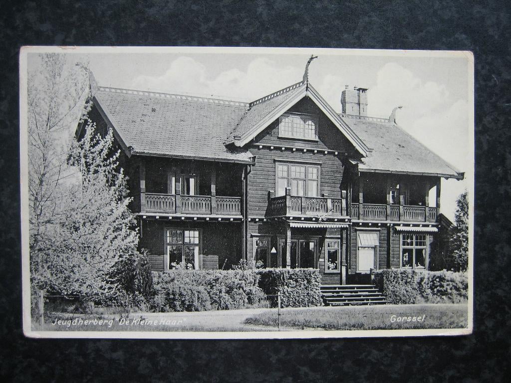 GORSSEL Jeugdherberg Kleine Haar Text witte letters, Ophalen of Verzenden, 1940 tot 1960, Gelderland