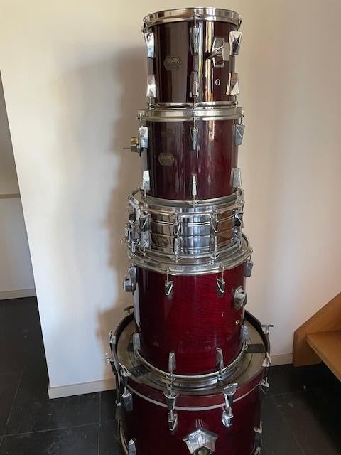 Slagwerk TRAK TR 405W Prof. drumkit drumstel 5 delig, Ophalen, Zo goed als nieuw, Overige merken