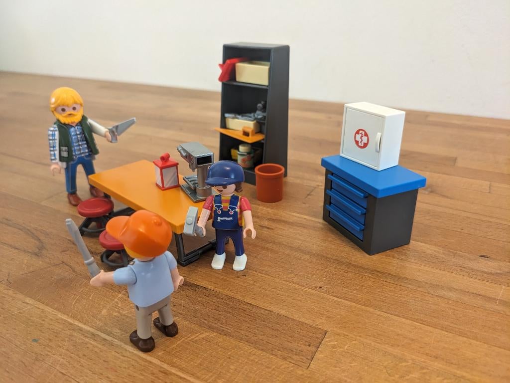 Playmobil | werkplaats, hobby workshop, Ophalen of Verzenden, Zo goed als nieuw, Complete set
