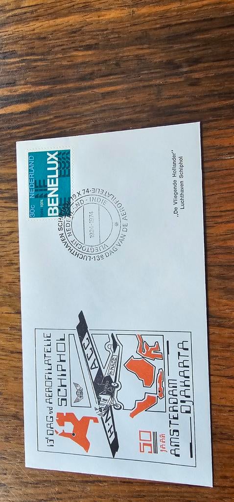 2 poststukken Nederland 13e dag Aerofilatelie, Postzegels en Munten, Brieven en Enveloppen | Nederland, Verzenden, Envelop