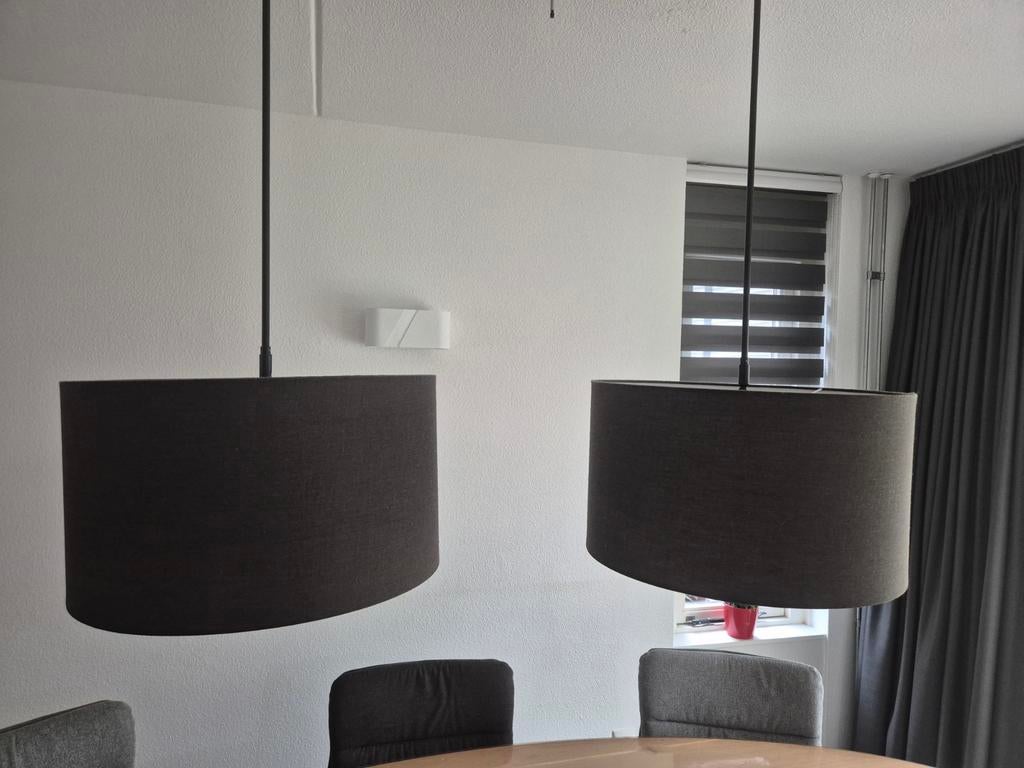 Eetkamer lamp, Huis en Inrichting, Lampen | Lampenkappen, Ophalen, Zwart, Rond
