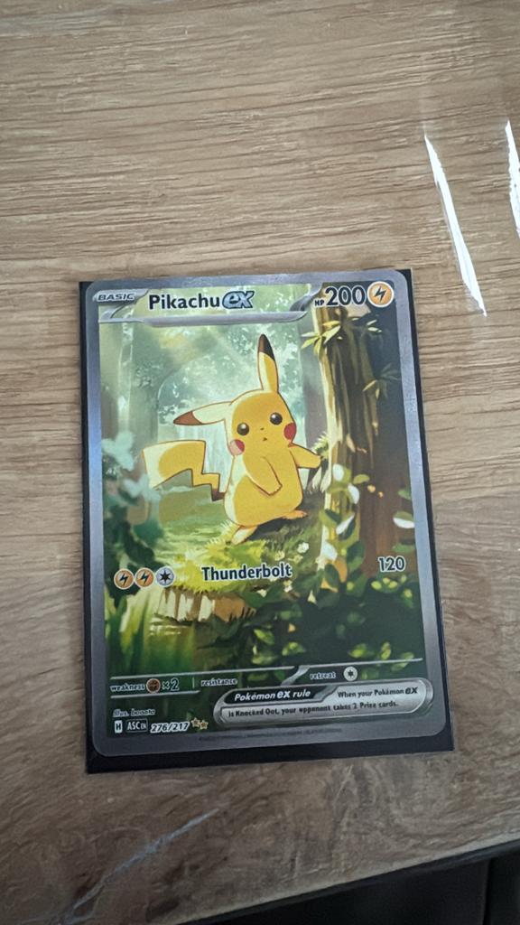Pokemon Ascended Heroes Pikachu EX 276/217, Hobby en Vrije tijd, Verzamelkaartspellen | Pokémon, Nieuw, Losse kaart, Ophalen