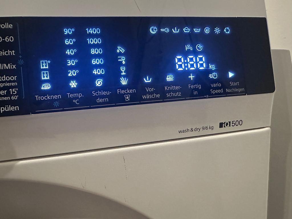 Siemens was-droogcombinatie 2-in-1 IQ 500, Witgoed en Apparatuur, 8 tot 10 kg, Ophalen of Verzenden, Gebruikt, 85 tot 90 cm