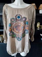 Tuniek universele maat 38 40 42 taupe, Made in Italy, Overige kleuren, Maat 42/44 (L), Ophalen of Verzenden