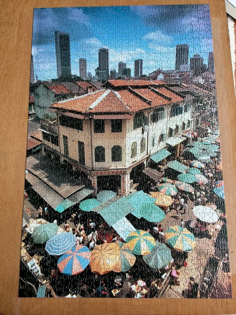 Legpuzzel 1000 stukjes Wild Horse Chinatown Singapore, Ophalen of Verzenden, 500 t/m 1500 stukjes, Zo goed als nieuw