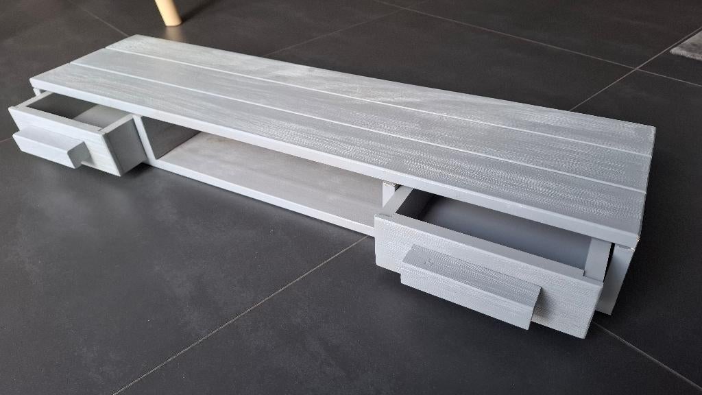 WOOOD wandplank Dennis grijs 10x85x22 cm, Ophalen, Zo goed als nieuw