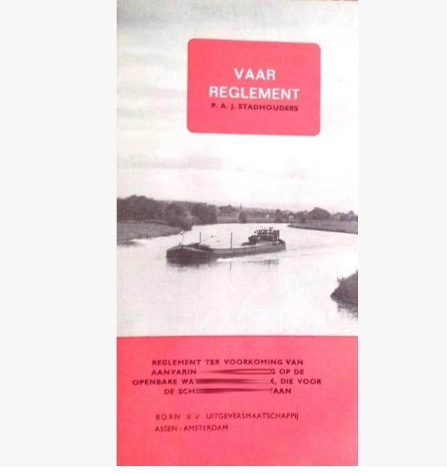 Vaar Regelement, oud, over boot schip en nog hobby boeken, Boeken, Techniek, Ophalen of Verzenden, Gelezen