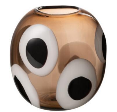 Nieuw, glazen vaas IZZY van J-Line, Huis en Inrichting, Woonaccessoires | Vazen, Nieuw, Overige kleuren, Minder dan 50 cm, Glas