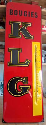 Emaille thermometer, Verzamelen, Merken en Reclamevoorwerpen, Ophalen, Gebruikt, Reclamebord