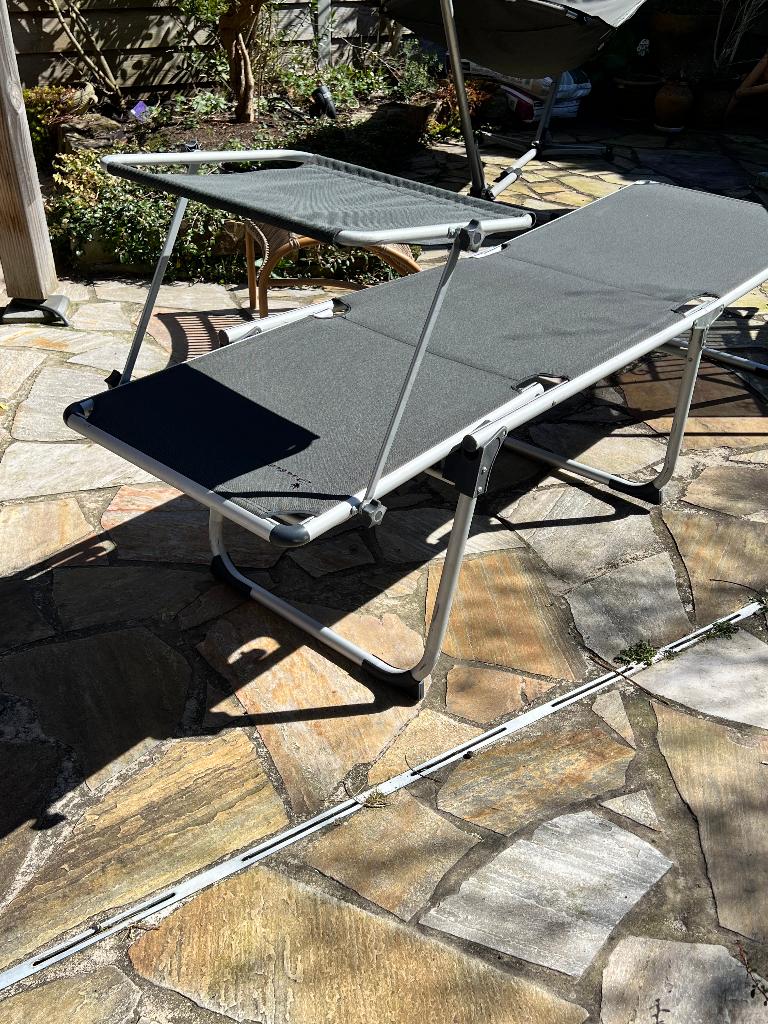 Isabella ligbed, Tuin en Terras, Ligbedden, Ophalen, Zo goed als nieuw, Aluminium, Verstelbaar