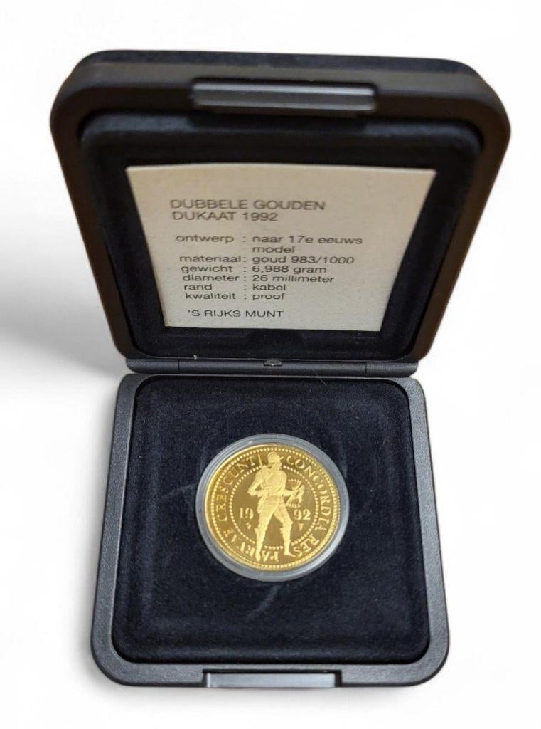 Nederland Gouden Dubbele Dukaat 1992 in cassette