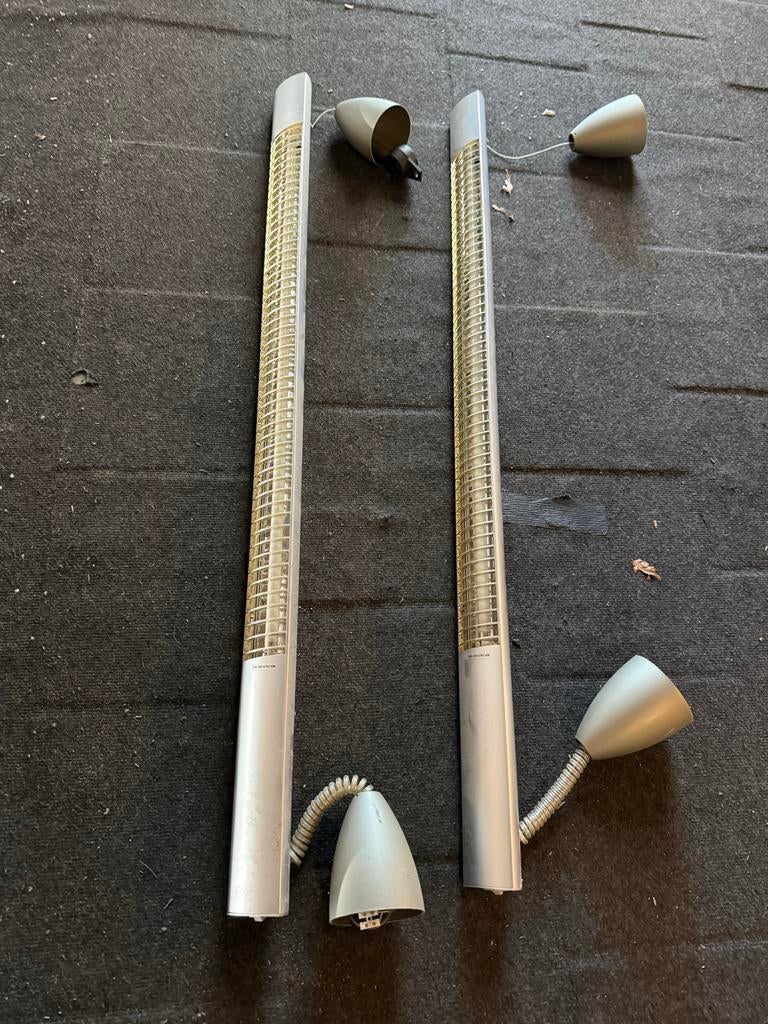 Hangende TL verlichting voor bureau of werkplek, Ophalen of Verzenden, Gebruikt, Metaal, 75 cm of meer