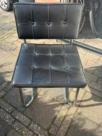 Gratis 4 zwarte eetkamerstoelen, Huis en Inrichting, Stoelen, Ophalen, Gebruikt, Zwart, Vijf, Zes of meer stoelen