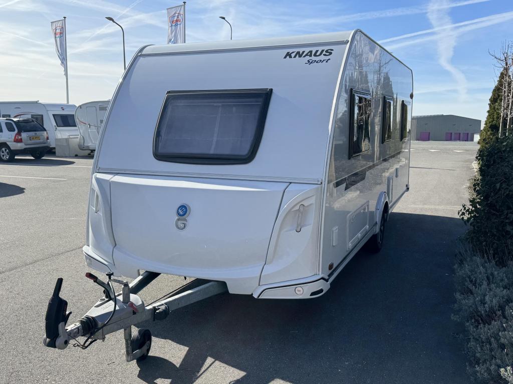 Knaus Sport Silver Selection 500 EU Mover,luifel enkel bed, Caravans en Kamperen, Caravans, Dwarsbed, Rondzit, Schokbreker, Bedrijf