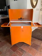 Compact kabinette oranje retro campingkast keuken 1960, Ophalen of Verzenden, Huis en Inrichting