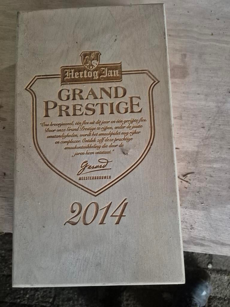 Leeg Kistje Hertog Jan Grand Prestige 2014, Ophalen of Verzenden, Gebruikt, Overige gebieden, Overige typen