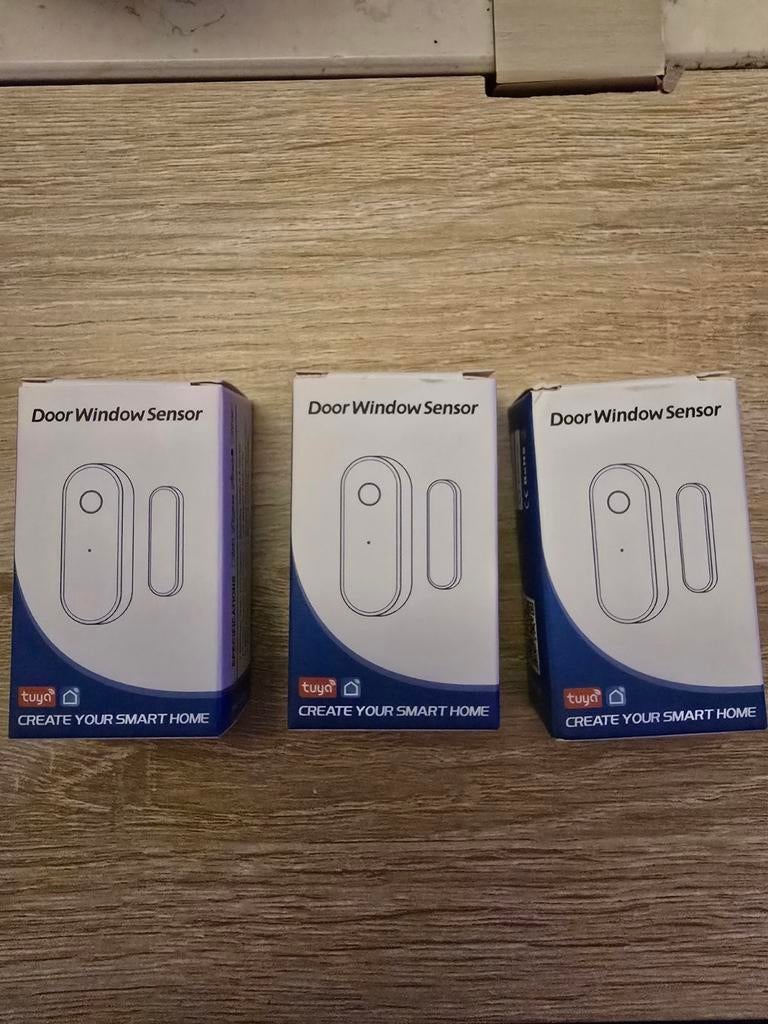 Tuya Deur/Raam Sensoren - 3 stuks, Ophalen, Detector, Sensor of Melder, Rook, Draadloos