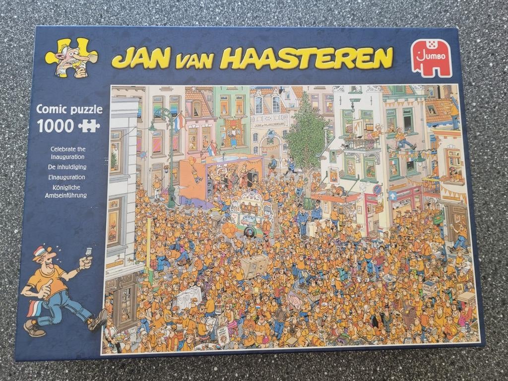Jan van Haasteren De Inhuldiging, Ophalen of Verzenden, 500 t/m 1500 stukjes, Zo goed als nieuw, Legpuzzel