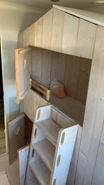 Huisjesbed Stapelbed voor Kinderen met Kast en Matrassen, Kinderen en Baby's, Kinderkamer | Stapelbedden en Hoogslapers, Ophalen