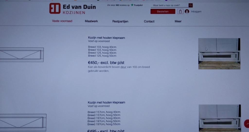 Hardhouten klep (uitzet) Ramen, Doe-het-zelf en Verbouw, Glas en Ramen, Gevelraam of Ruit, Minder dan 80 cm, Minder dan 80 cm