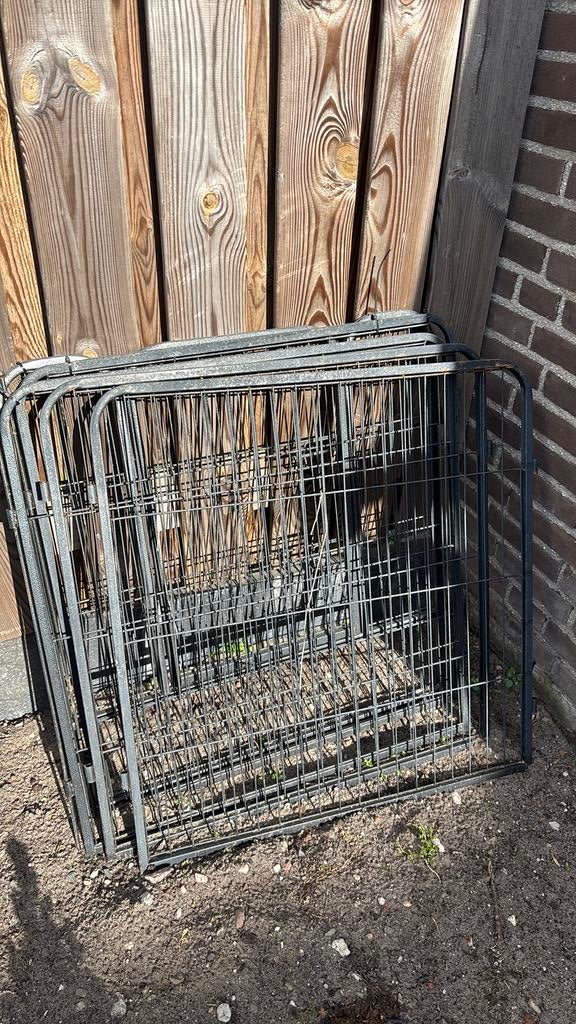 Bench omheining kip hond kat konijn, Dieren en Toebehoren, Hondenhokken, Ophalen of Verzenden, Zo goed als nieuw, 110 cm of meer