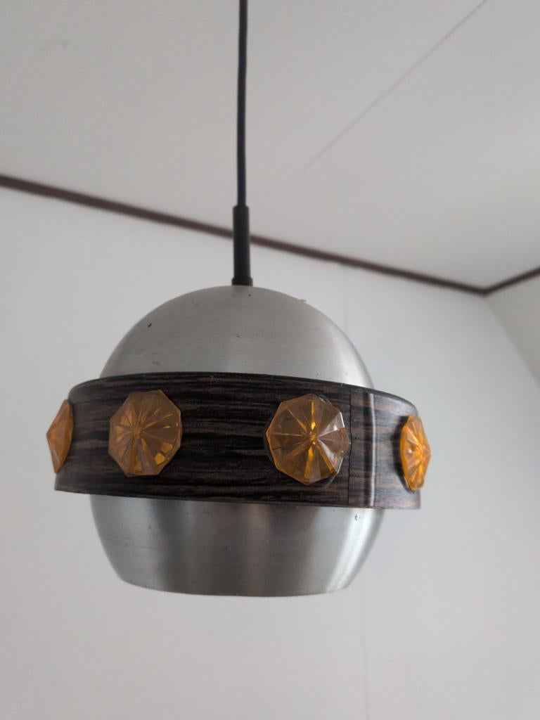 Vintage hanglamp - Jaren '70 design, Huis en Inrichting, Lampen | Hanglampen, Gebruikt, Ophalen of Verzenden, Vintage, Retro, Jaren '70