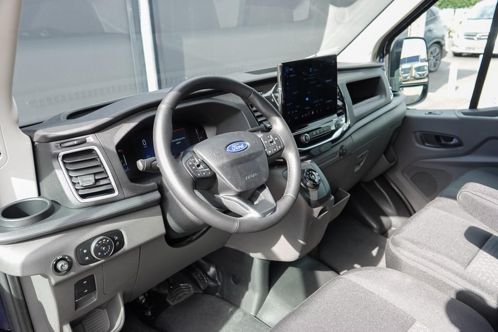 Ford Transit L2H2 | 165Pk A8 Aut. | Raptor Edition | 2x Schu, Auto's, Bestelauto's, 12 maanden, Stof, Zwart, 4 cilinders