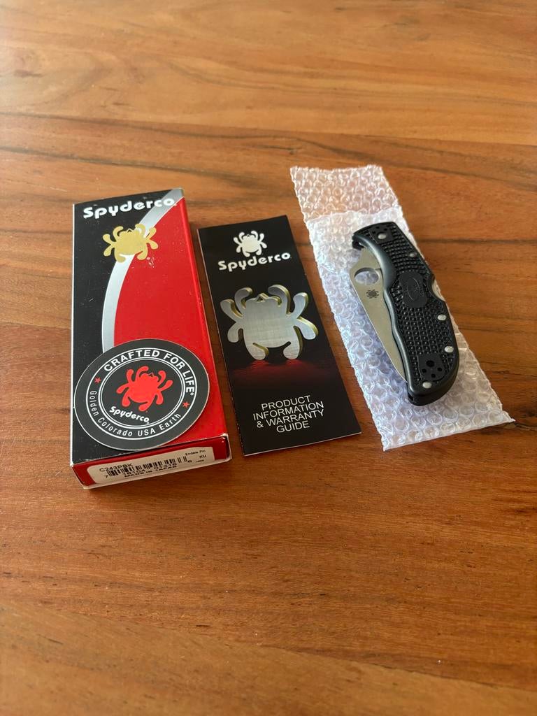 Spyderco Endela Zakmes VG-10 Staal - Zo goed als nieuw, Caravans en Kamperen, Ophalen of Verzenden, Zo goed als nieuw