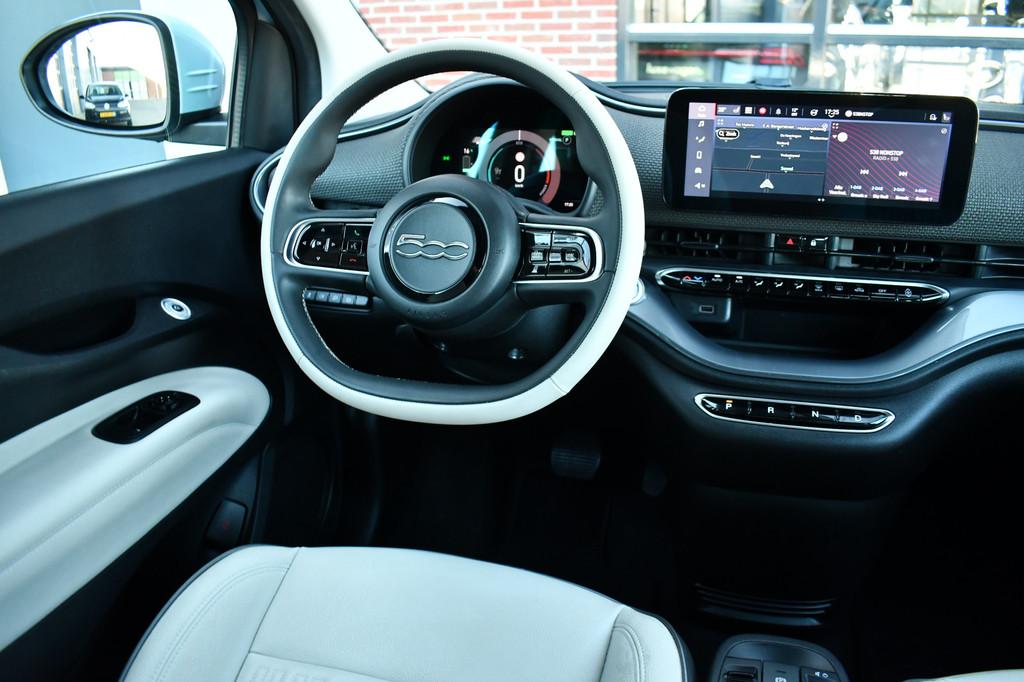 Fiat 500C La Prima 42 kWh Celestial Blue incl-Winterset ACC, Auto's, Fiat, 308 km, Te koop, 500C, 1305 kg