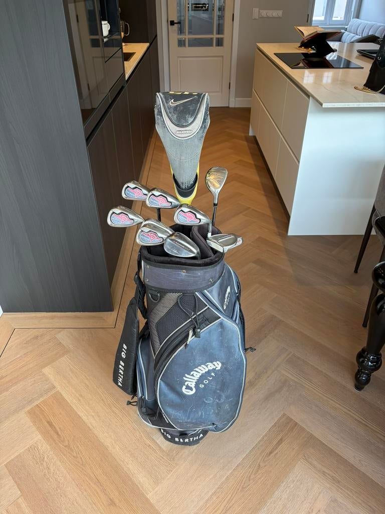 Callaway heren golfset ijzers, driver, hybride, putter, tas, Sport en Fitness, Golf, Ophalen of Verzenden, Zo goed als nieuw, Set