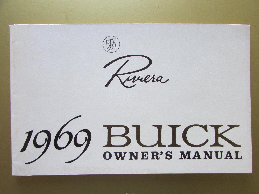 1969 BUICK Riviera owner's manual, Engels, Ophalen of Verzenden