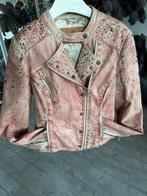 Goosecraft, roze leren jasje met studs, XL, Maat 38/40 (M), Ophalen of Verzenden, Zo goed als nieuw, Jasje