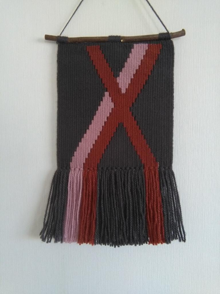 Wandkleed Roest X, Huis en Inrichting, Woonaccessoires | Wanddecoraties, Ophalen, Nieuw, 23 cm, Handgemaakt