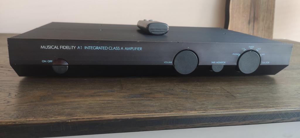 Musical Fidelity A1 klasse A versterker met phono-trap., Ophalen of Verzenden