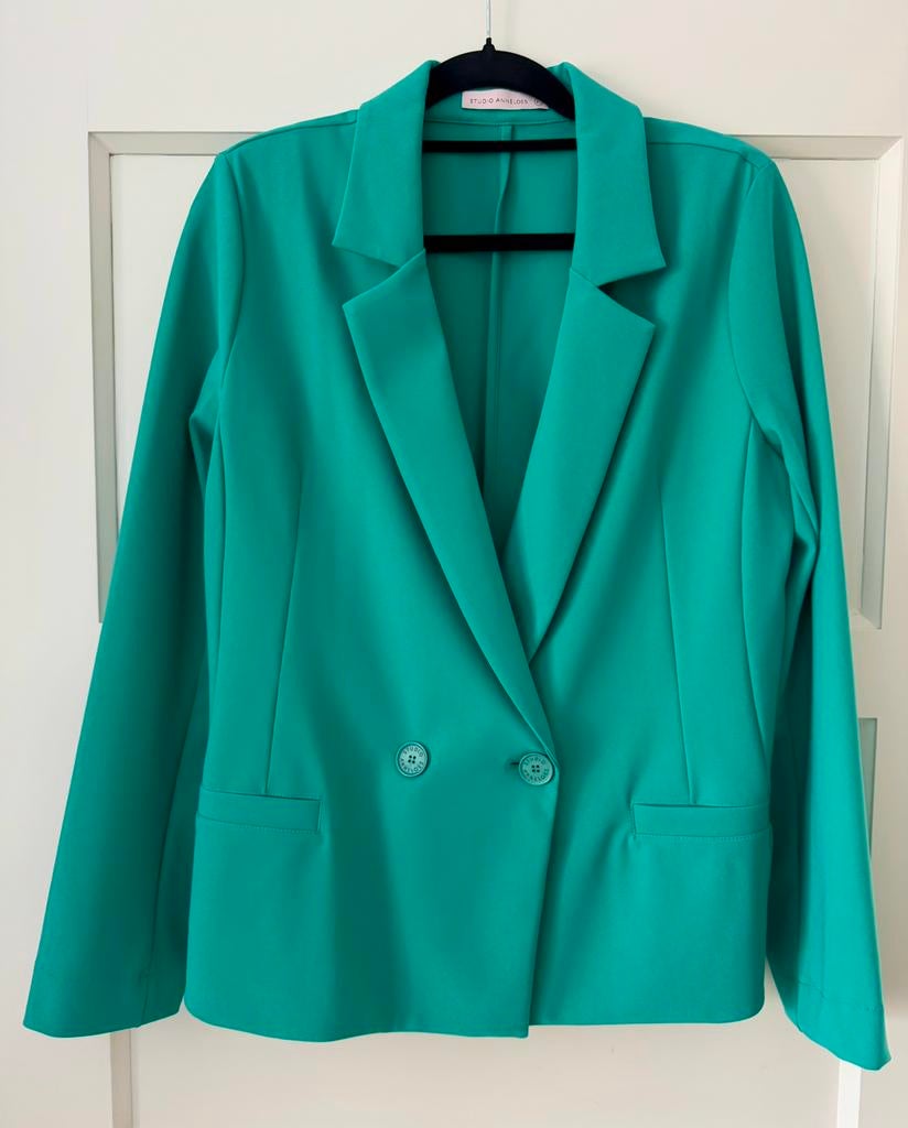 Nieuw Studio Anneloes blazer maat XL travelstof, Ophalen of Verzenden, Zo goed als nieuw, Maat 46/48 (XL) of groter, Groen