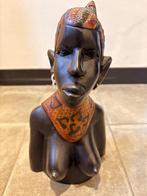 houten Afrikaanse vrouw uit Ghana, Ophalen of Verzenden