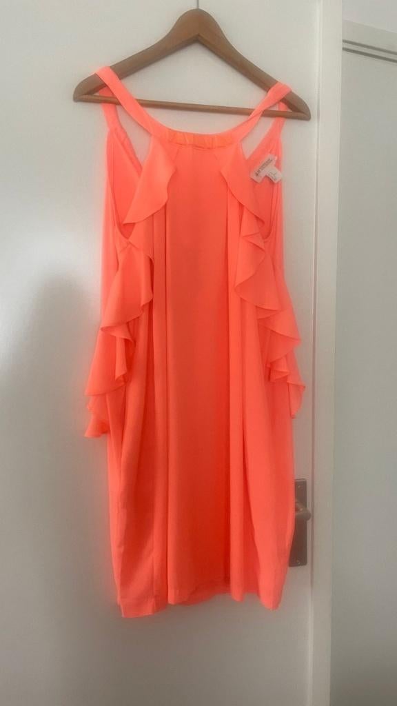 Koraal/oranje jurk maat 40, Kleding | Dames, Jurken, Maat 38/40 (M), H&M, Oranje, Ophalen of Verzenden