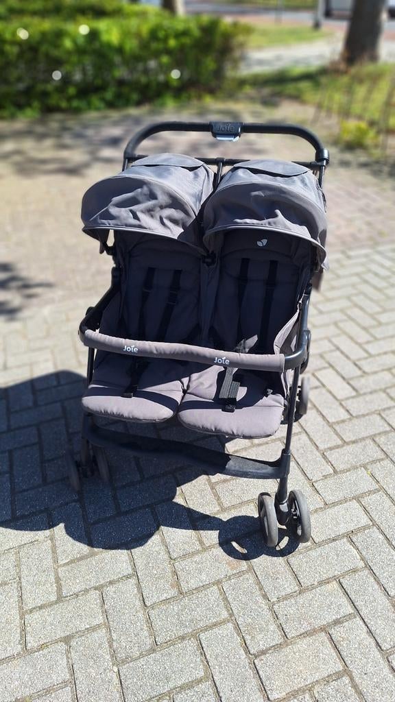 Joie Dubbele Kinderwagen Grijs, Kinderen en Baby's, Gebruikt, Duowagen, Ophalen, Kinderwagen