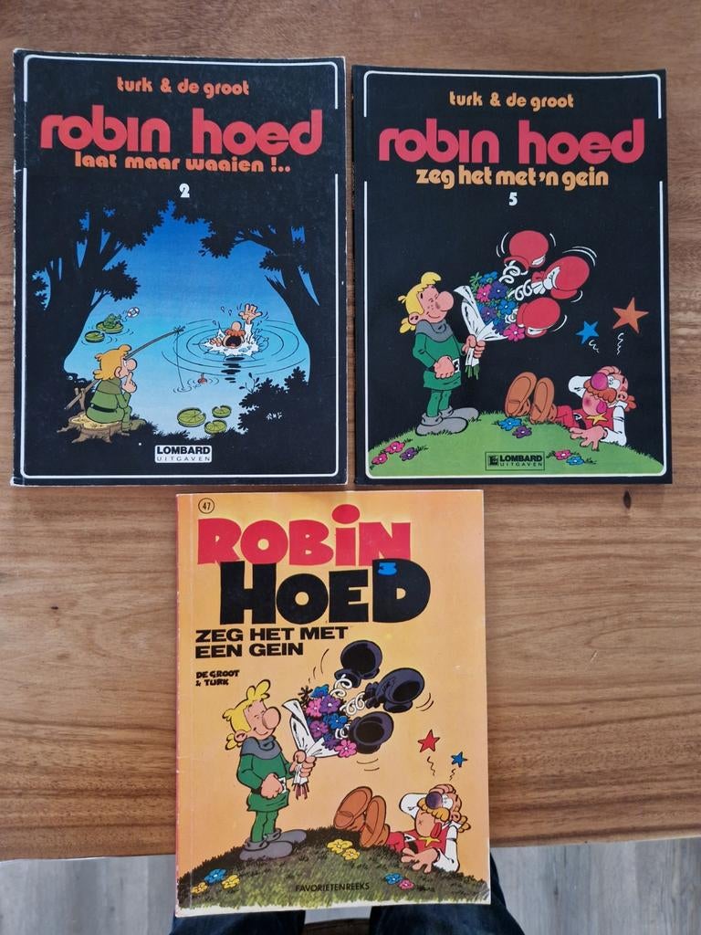 Robin hoed     honnieponnie    papyrus kinderstrip, Meerdere stripboeken, Ophalen of Verzenden, Gelezen
