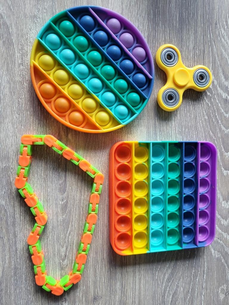 Fidget toys set: oa Pop it, Spinner, Ophalen of Verzenden, Zo goed als nieuw
