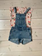 Blauwe tuinbroek met t-shirt (146/152), Kinderen en Baby's, Kinderkleding | Maat 152, Ophalen, Gebruikt, Meisje