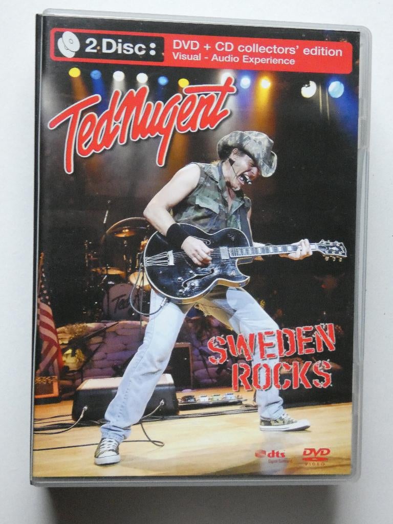Ted Nugent ‎– Sweden Rocks dvd+cd, Alle leeftijden, Verzenden, Gebruikt