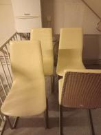 Originele Loom Eetkamerstoelen te Koop, Huis en Inrichting, Stoelen, Ophalen, Gebruikt, Bruin, Vintage