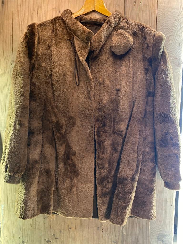 Foggensteiner Faux Fur Mid-Length Winter Jacket Size M/L, Foggensteiner, Bruin, Verzenden, Maat 42/44 (L)